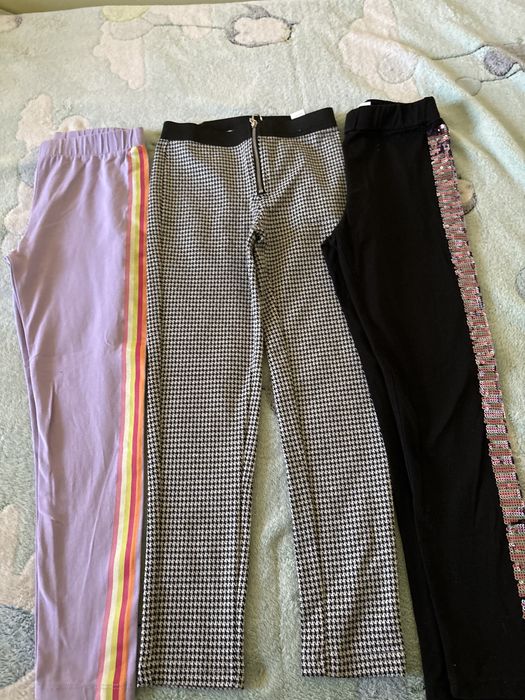 Lot pantaloni fete, 7-8 ani
