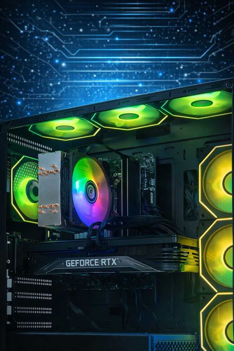 Игровой ПК 27" 240hz i5-14400 + RTX 5060 | 32GB DDR5 | 1TB РАССРОЧКА