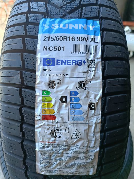 НОВИ ВСЕСЕЗОННИ-16цола-215/60-1бр.-67€-.-с монтаж и баланс