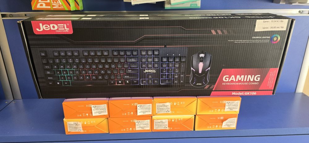 RGB Gaming  клавиатура два броя и осем мишки Лот