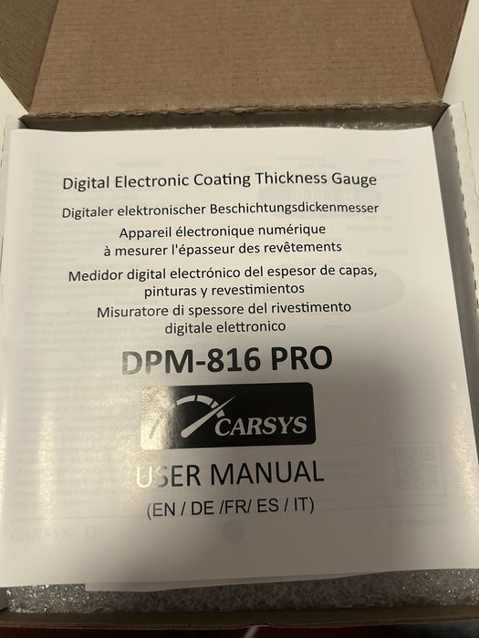 Aparat pentru masurarea grosimii stratului de vopsea CARSYS DPM-816PRO