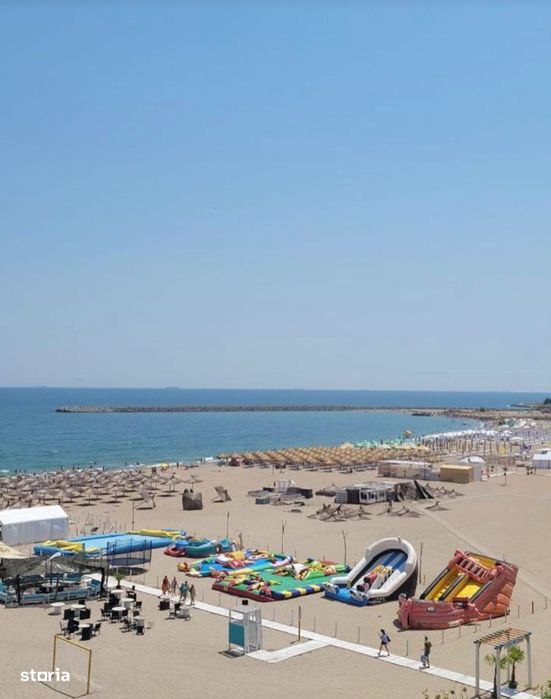 Faleză Nord, frontal la mare, plaja Vision, 2cam, termen lung, parcare