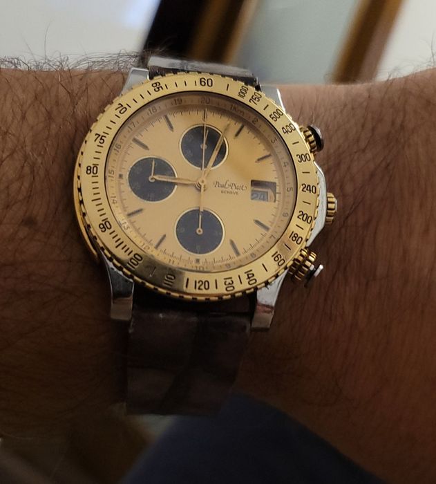 Paul Picot aur18k/otel automatic cronograf 40mm