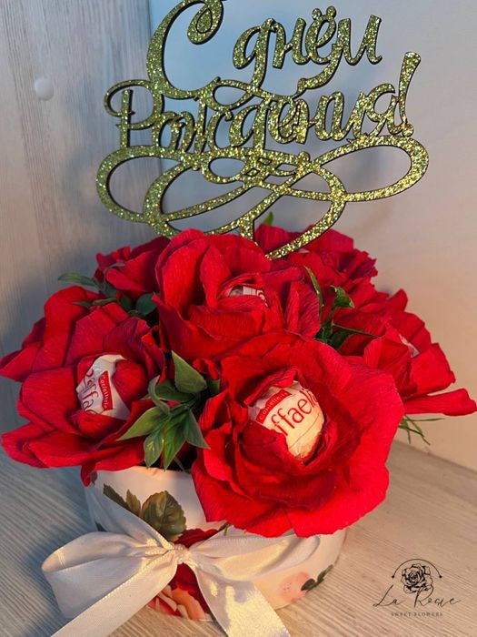 Букет роз с конфетами ЛЮБОЙ БЮДЖЕТ лучший подарок учителю или близким