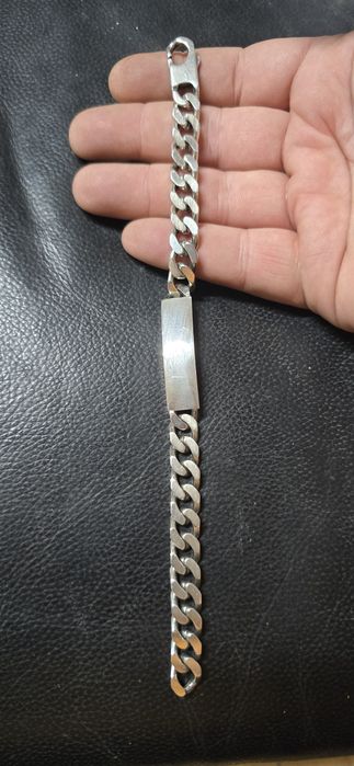 Brățară argint masivă