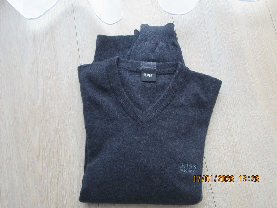 Pulover cu anchior Boss Hugo Boss 100% lana virgina M