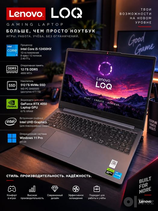 Продам ноутбук Lenovo loq 15