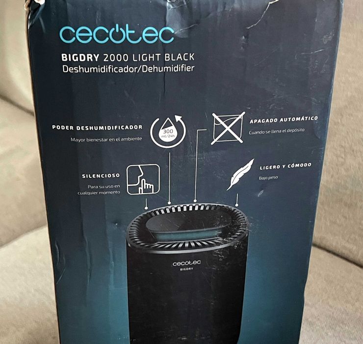 Dezumidificator Cecotec BigDry 2000 Light Black 23W 20mp