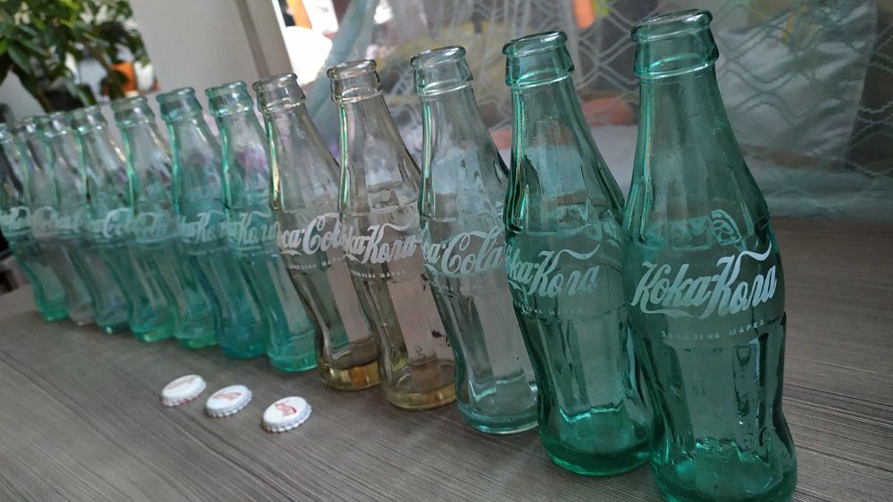 Колекционерски стъклени бутилки Кока Кола