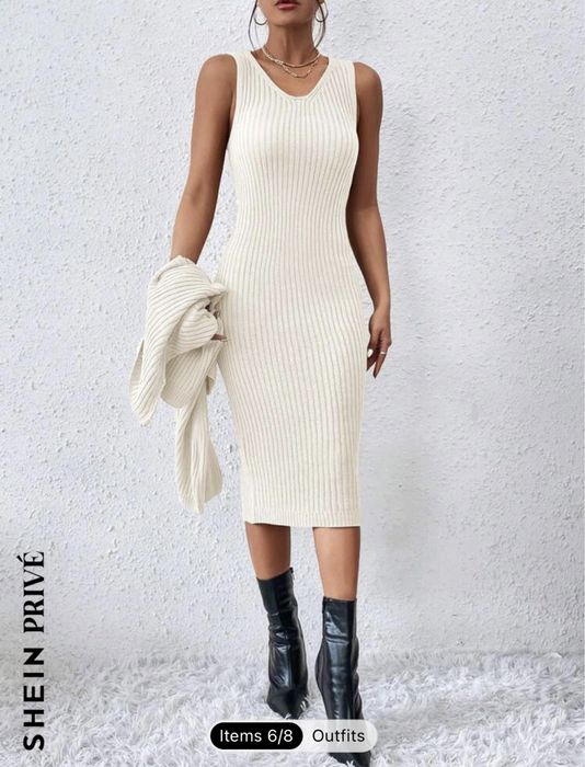 Рокля с пуловер SHEIN