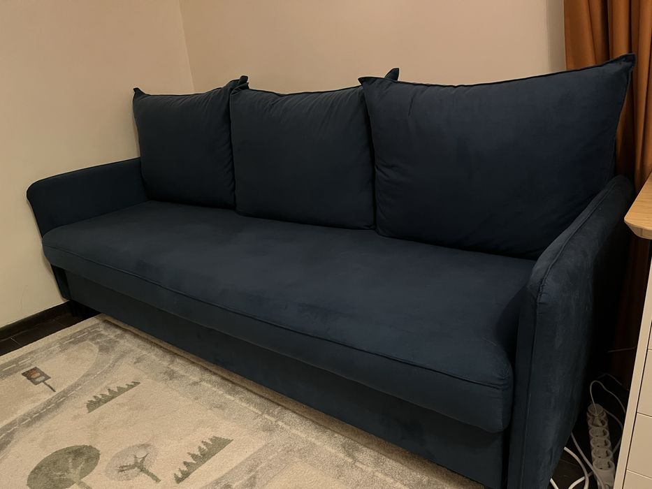 Диван син разтегателен 220/95