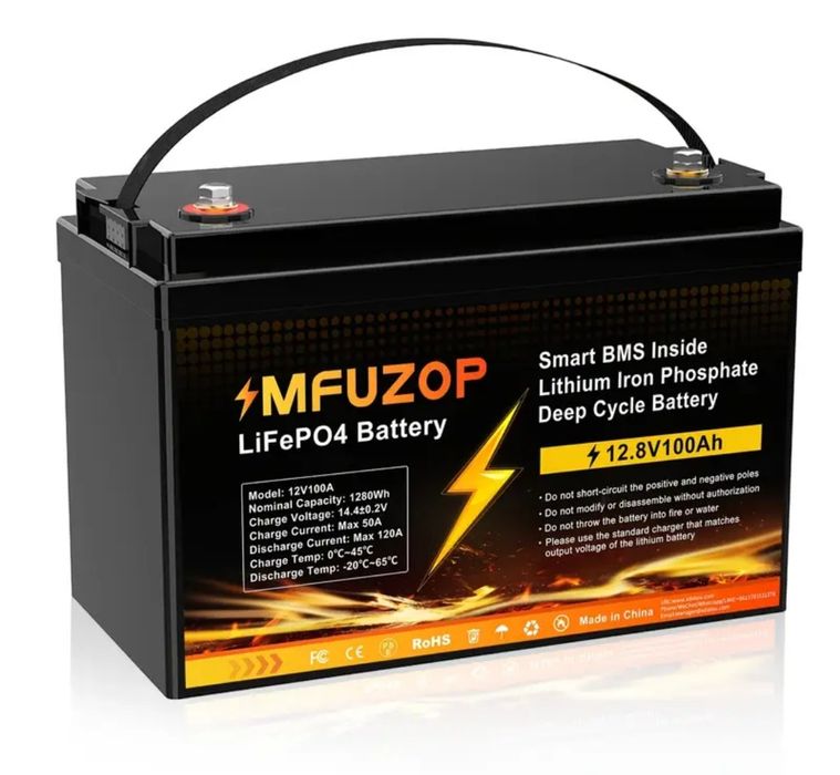 Vând baterie lifepo4 12v 100ah MFUZOP