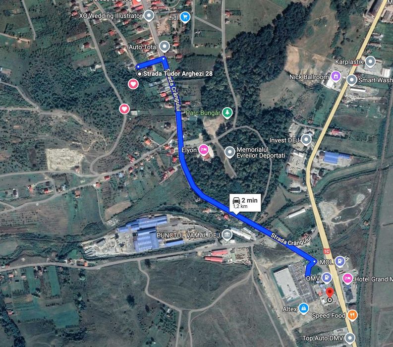 Vand parcele teren 550-1000 mp intravilan, DEJ, la 250 m de LIDL