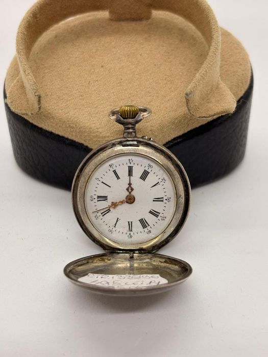 Ceas de buzunar din Argint Cylindre -A-