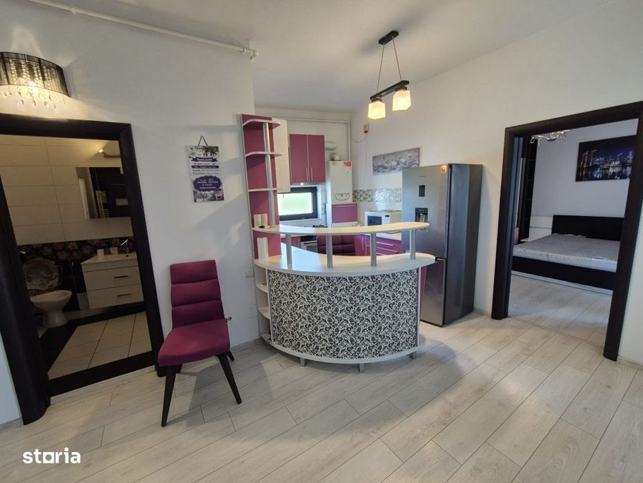 Apartament 2 camere Central, bloc nou, etaj 5/6, mobilat, utilat