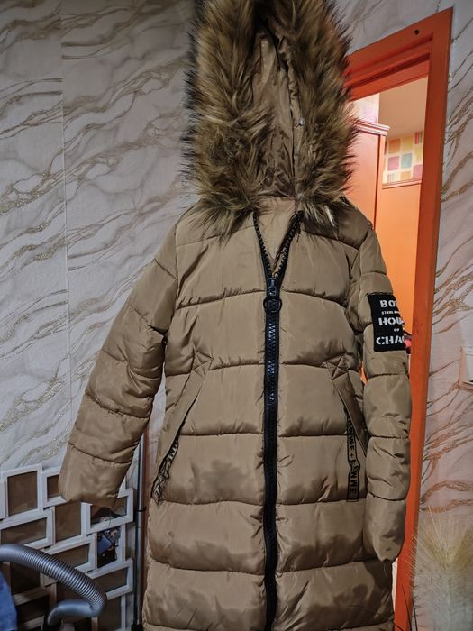 Дамско зимно Яке Цвят Камел