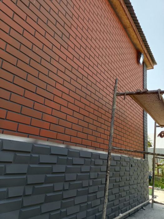 Травертин термопанель фасад