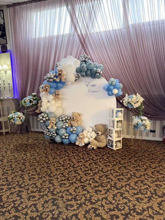 Decor nunta /botez/arcada baloane /arcada flori