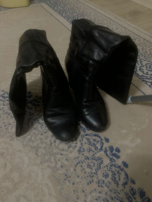 Сапоги кожаные Baskoni