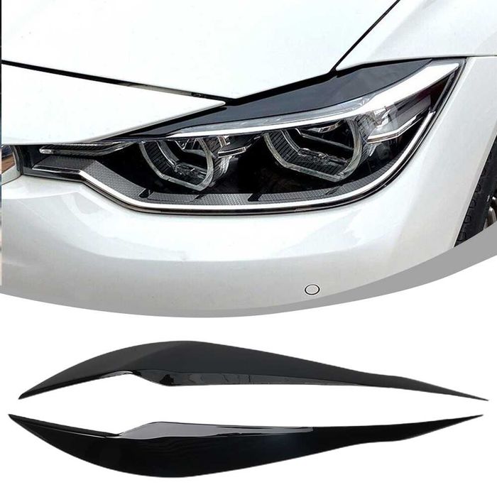 Pleoape Faruri Bmw Seria 3 F30 F34 F35 2011-2019 Negru Lucios