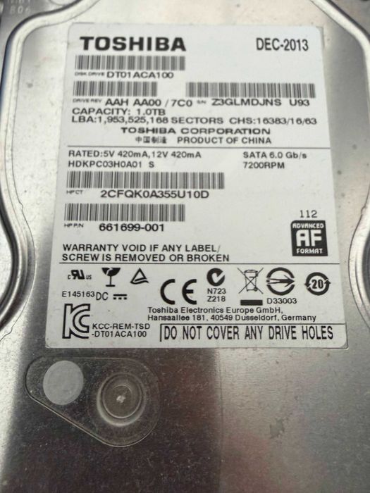 Хард диск HDD 1TB
