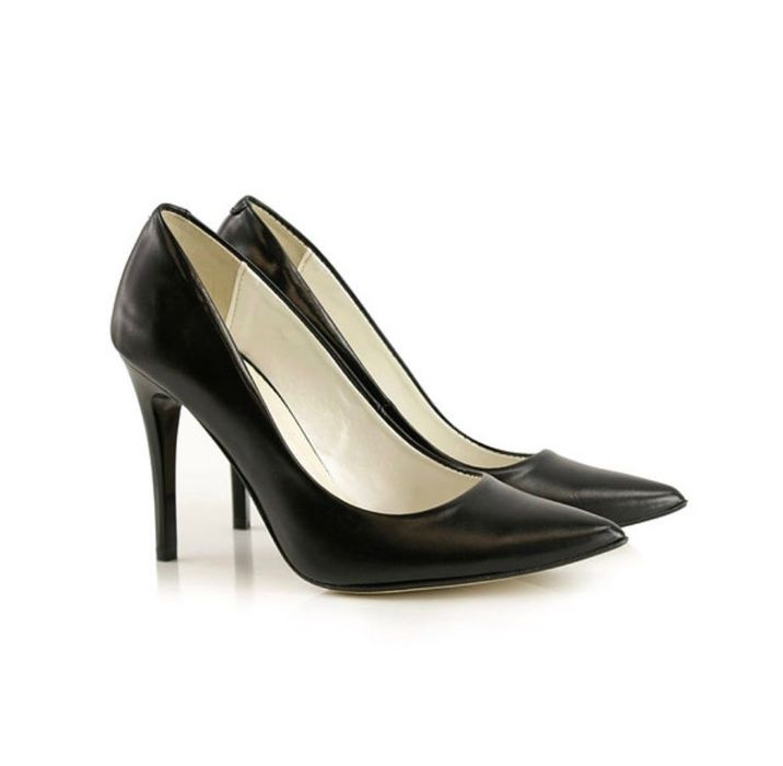 Кожени обувки на ток