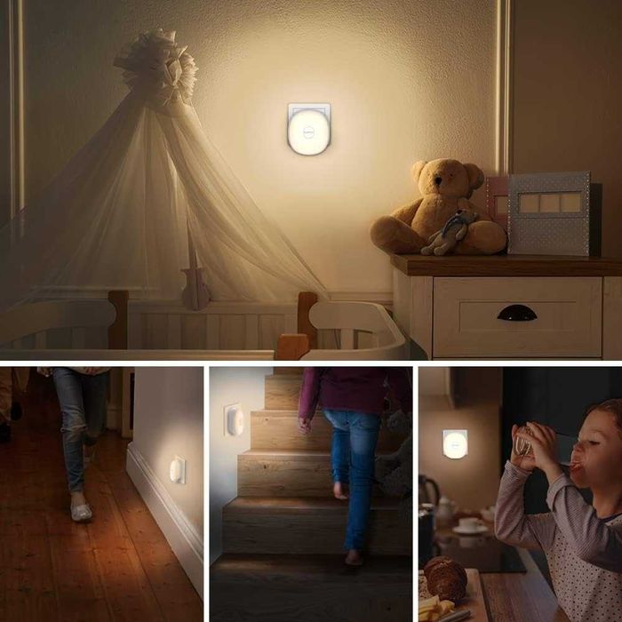 Акумулаторни нощни лампи със сензор за здрач