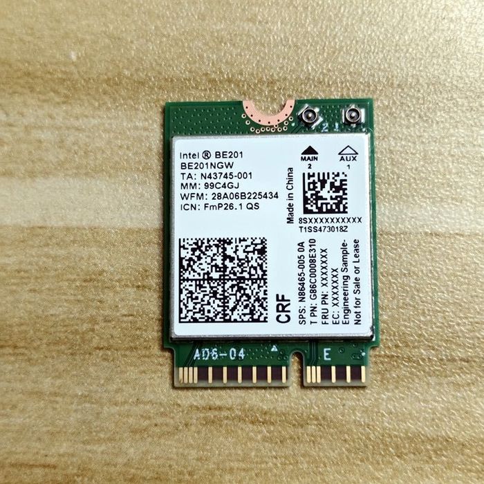 Placa de retea wireless WiFi 7 ASUS Intel BE202