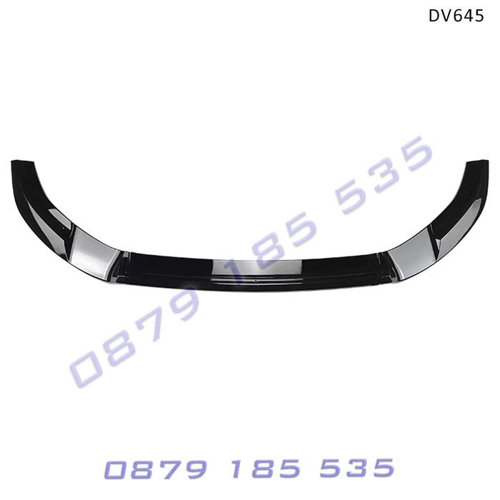 Черен лип спойлер предна броня GOLF 7 GTI R Line голф 6 р лайн тунинг