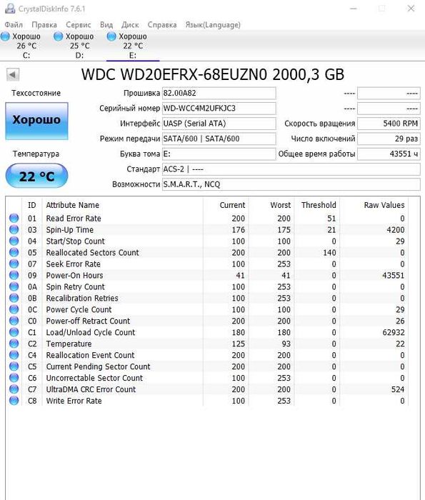Жесткий диск HDD 2 Tb