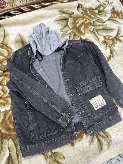 Джинсовка с капюшоном (съемный)