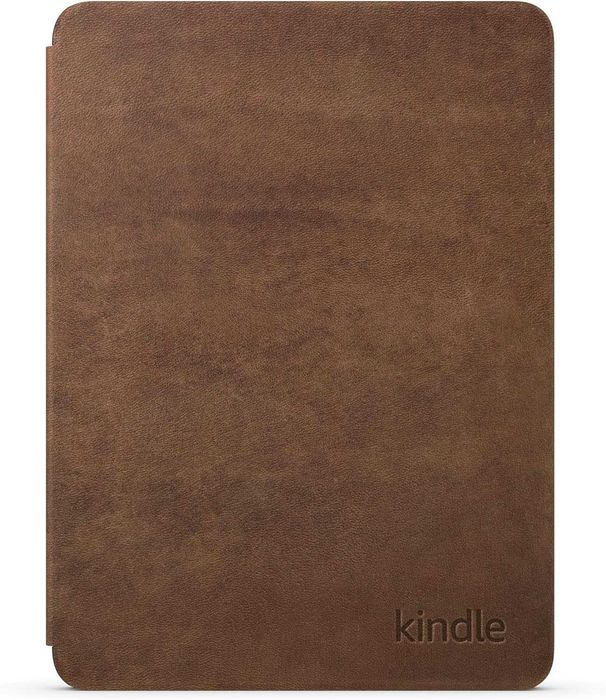 Премиальный кожаный чехол для Kindle Paperwhite/Colorsoft(Walnut/Ruby)