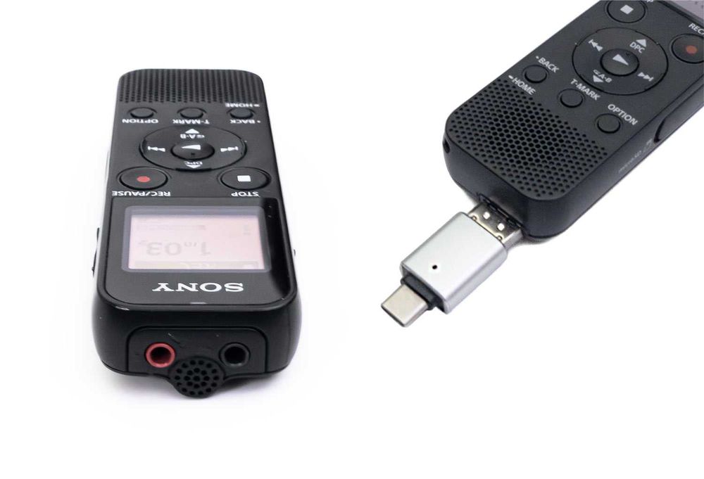 Диктофон Sony ICD-PX370 Комплект: 8GB карта, Слушалки Sony, Преходник