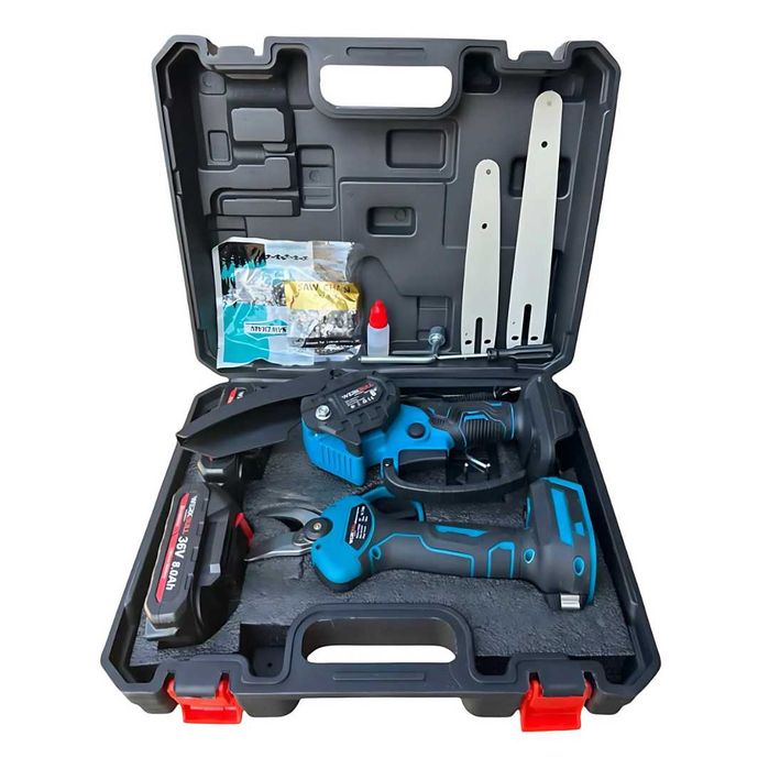 Комплект WerkBull Лозарска ножица + Мини Трион + Телескопичен Прът