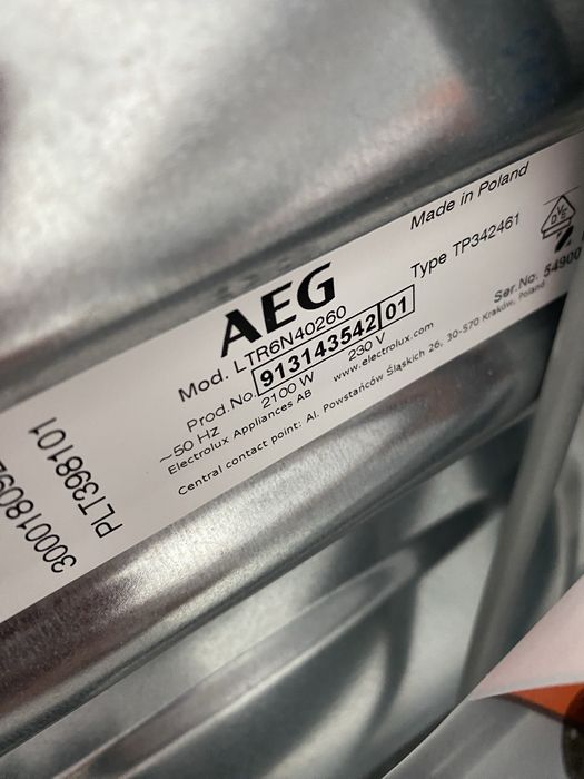 Пералня с горно зареждане AEG LTR6N40260, 6 кг, 1200 об./мин.