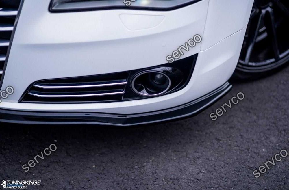Prelungire splitter bara fata Audi A8 D4 2009-2017 v1 - Maxton Design
