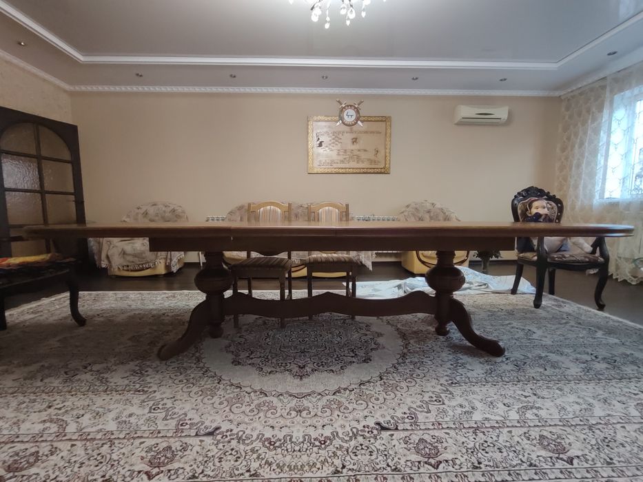 Стол дубовый раздвижной 3,5м