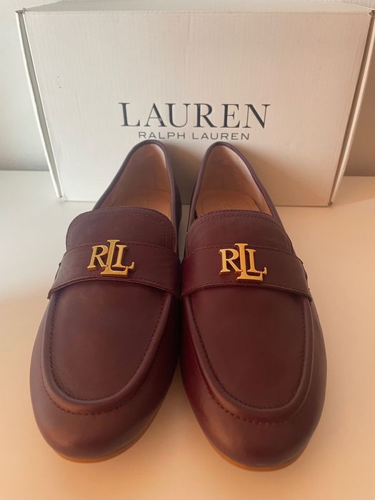 Нови кожени лоуфъри мокасини  «Lauren Ralph Lauren». Р.40