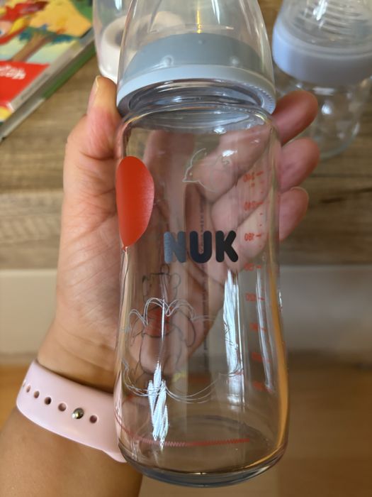 Стъклени шишета Nuk First choise и Natural sense