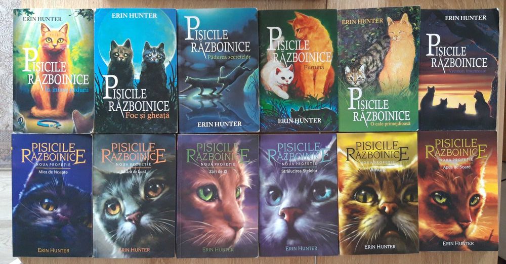 12 volume din seria " Pisicile războinice"