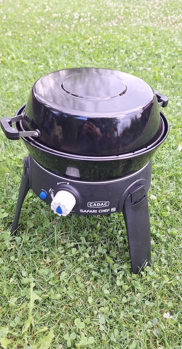 CADAC Safari Chef 2 DELUXE LP 30mbar, Gratar pe gaz pentru camping, rulote, autorulote