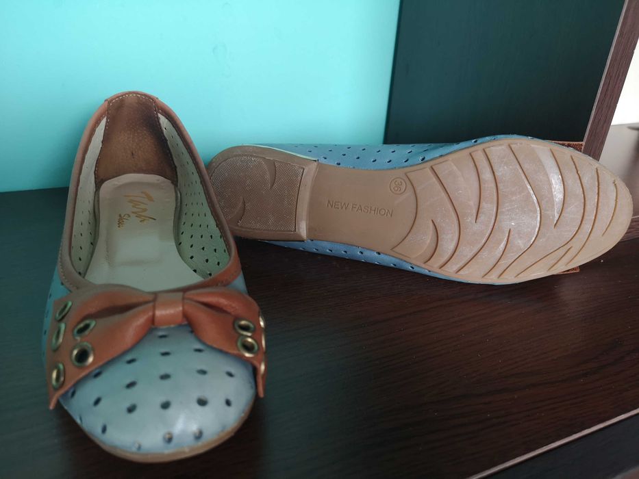 Обувки дамски, естествена кожа