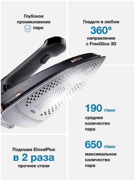 Парогенератор Braun CareStyle 7 Pro IS7286BK