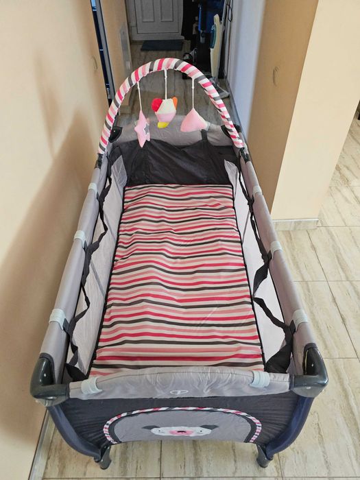 Patut pliant Wunderkid + saltea pliabila cocos Mykids