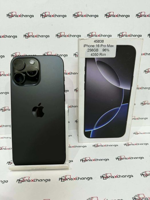 iPhone 16 Pro Max Black Neverlocked 256GB