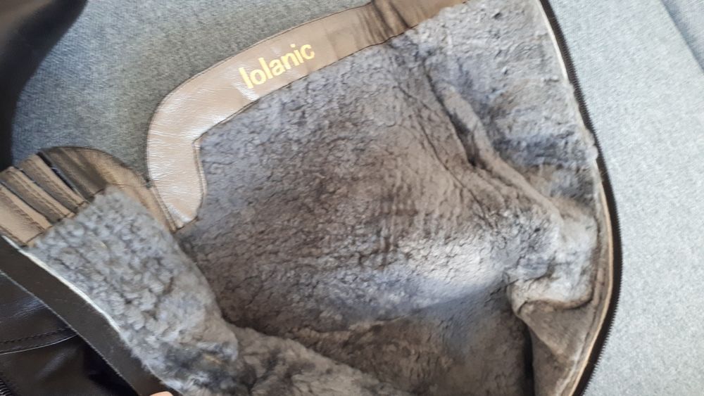 Зимние сапоги ботфорды  новые