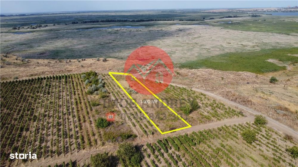 Teren intravilan 1400 mp Mineri, vedere superba la balta