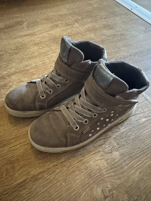 Sneakers copii fetițe, Primigi, piele naturală