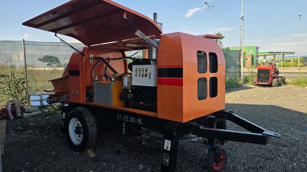 Pompa beton diesel + 200m țevi&furtun - LUKTON 150CP