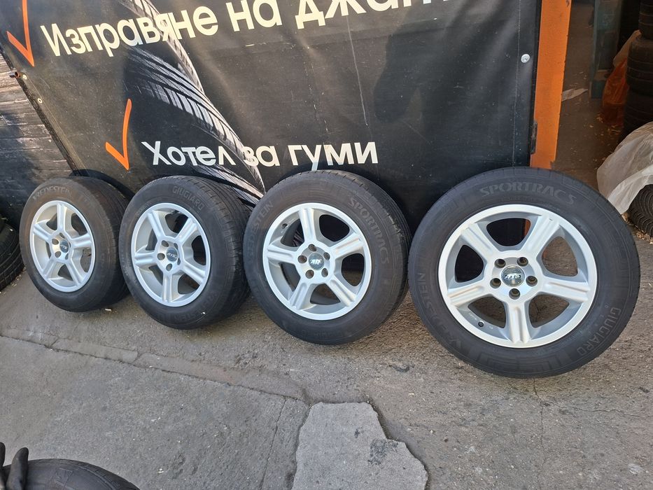 15" 5X100mm Немски Алуминиеви джанти с гуми 195/65/15
